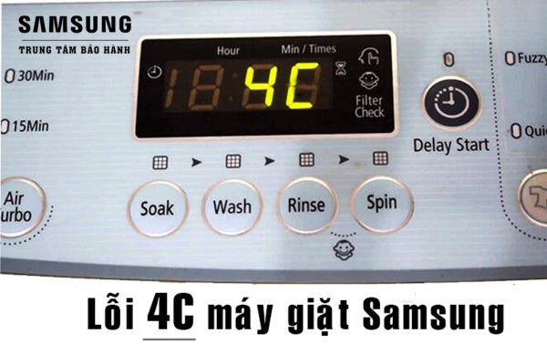 Máy giặt Samsung bị lỗi 4C là gì