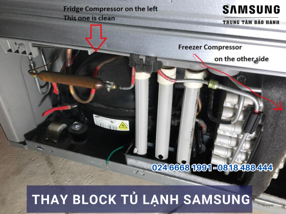 thay block tu lanh sam sung