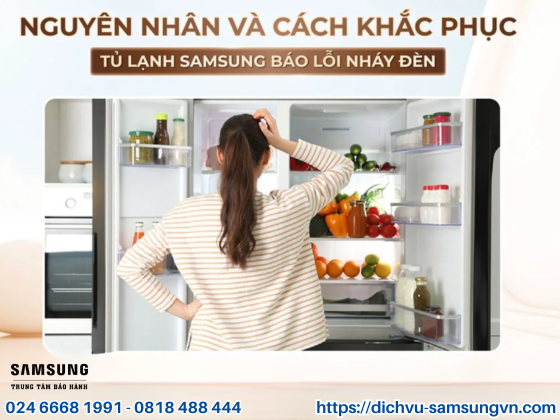 tu lanh samsung bao loi nhay den