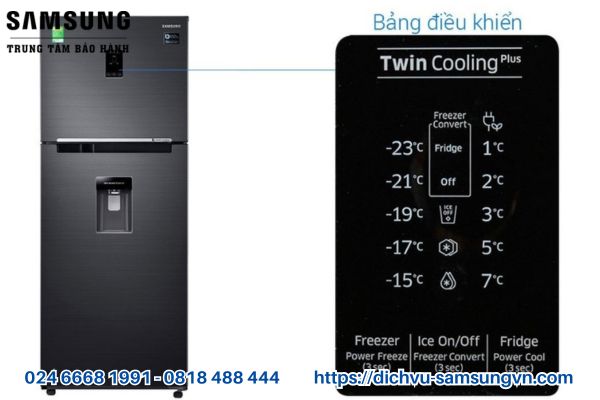 Mã lỗi nháy đèn 4 lần trên tủ lạnh Samsung khi có vấn đề về cảm biến nhiệt độ, quạt dàn lạnh hoặc bo mạch điều khiển