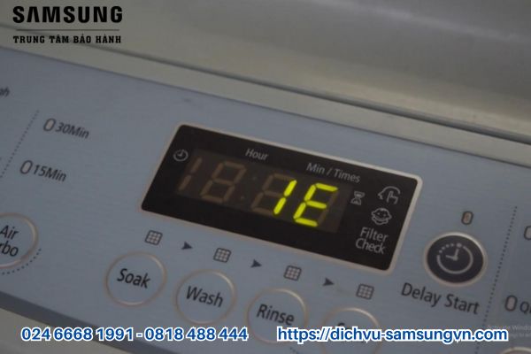 Những dấu hiệu giúp bạn nhận biết máy giặt samsung báo lỗi ie