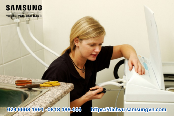máy giặt samsung cửa trên không vắt được (4) Lỗi cấp hoặc thoát nước