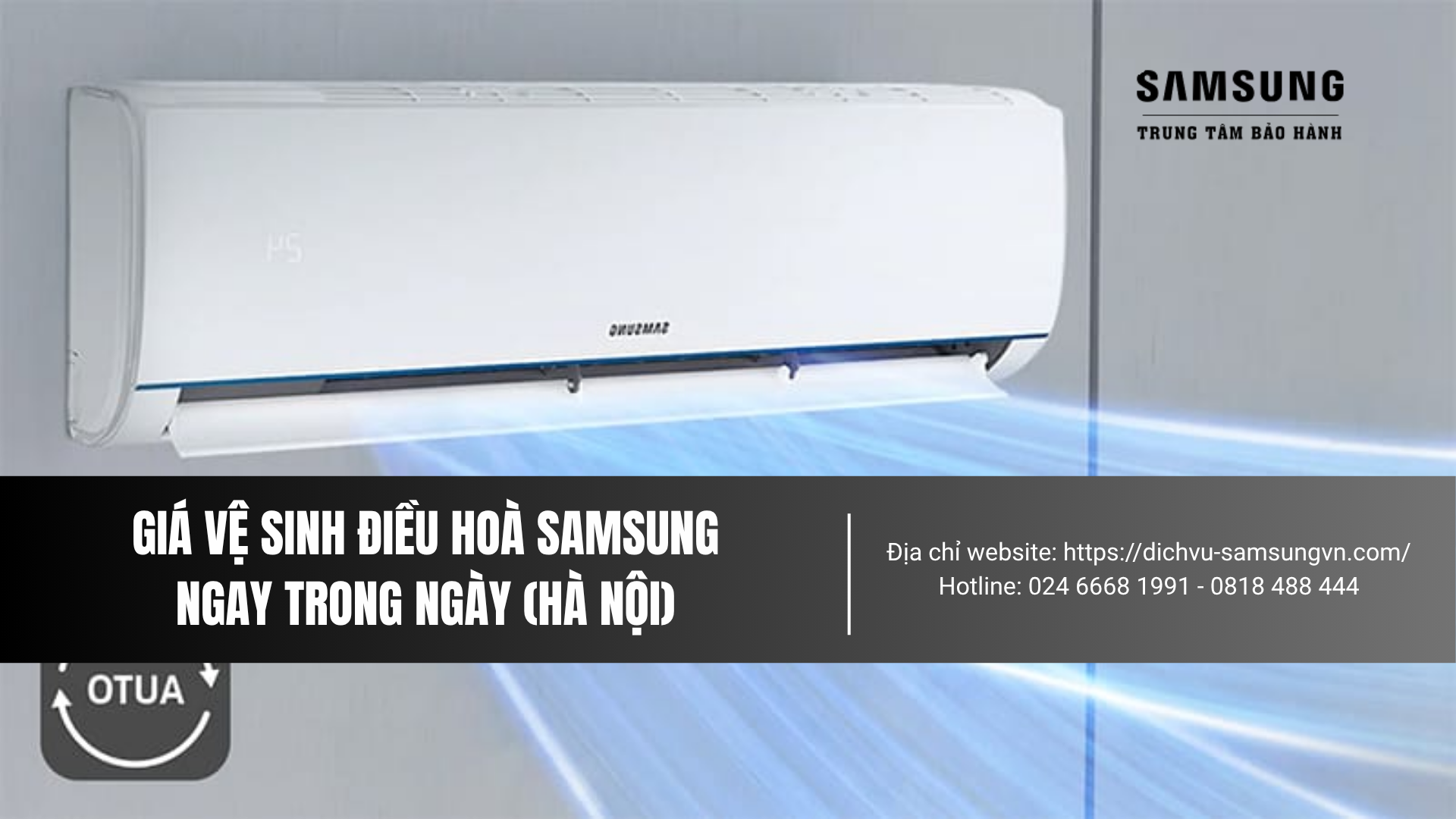 Giá vệ sinh điều hoà Samsung ngay trong ngày (Hà Nội)