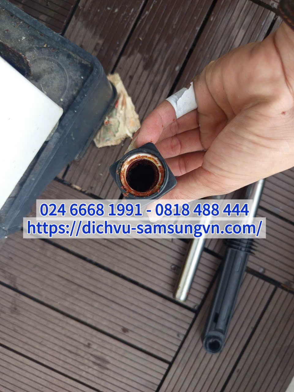 Thay thụt nhún, giảm sóc máy giặt Samsung